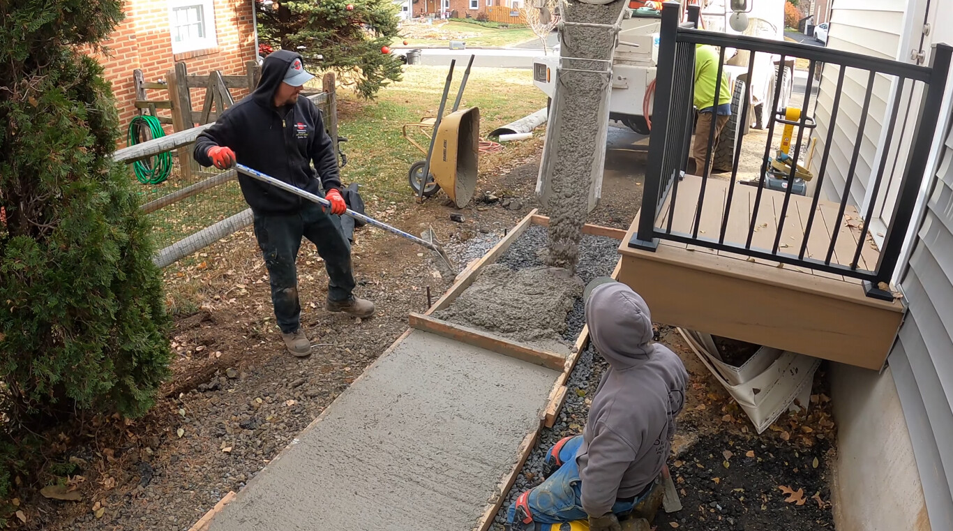 Professional sidewalk and walkway installation in Burlington, MA